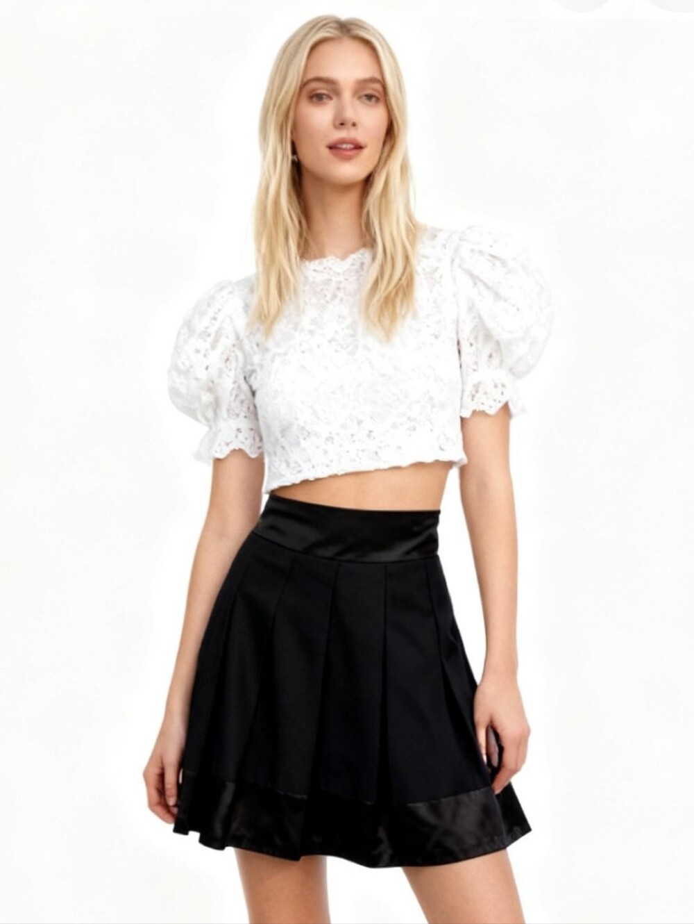 Trina Turk Flare Black Skirt Size 2
